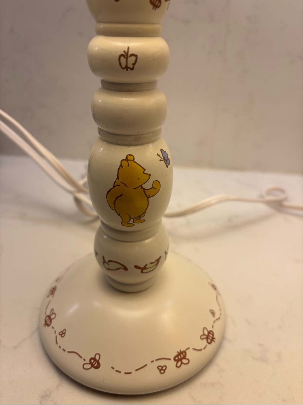 Disney WINNIE THE POOH Matching Table Lamps Pair Nursery Bedroom Vintage Y2K - Picture 5 of 6